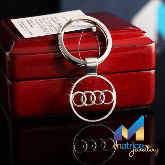 Брелок из серебра Audi