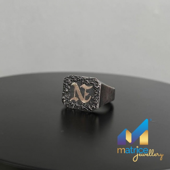 Серебряная печатка с Инициалами