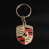 Золотой брелок c логотипом Porsche