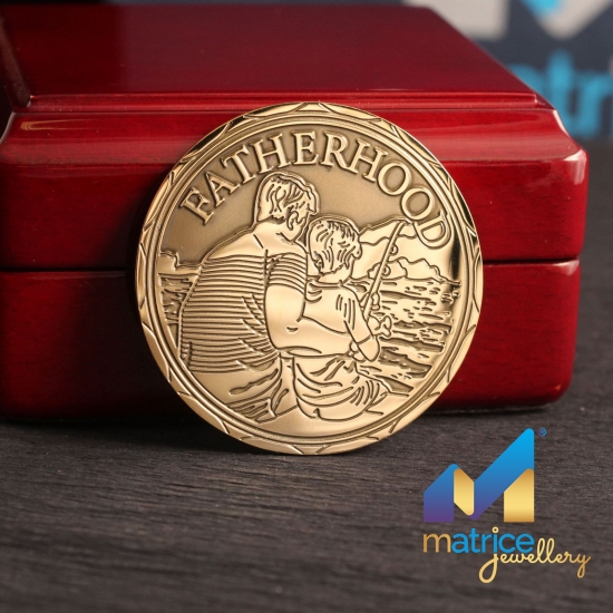 Монета из серебра для крёстного отца