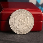 Подарочная монета 10 лет Свадьбы
