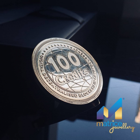 Золотая корпоративная монета