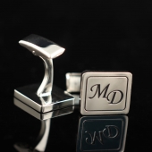 Запонки с инициалами MD арт. U-0226